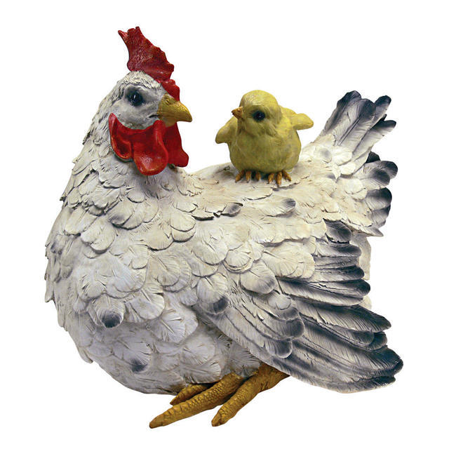 Barnyard Mother Hen & Baby Chick