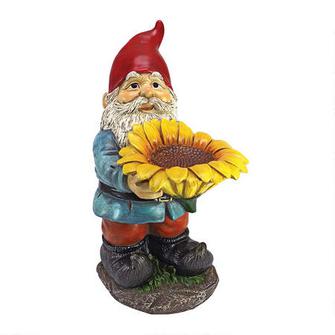 Sunflower Sammy Gnome statue