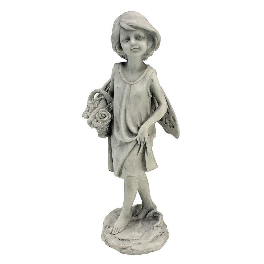 Rose Garden Fairy with Basket Statue