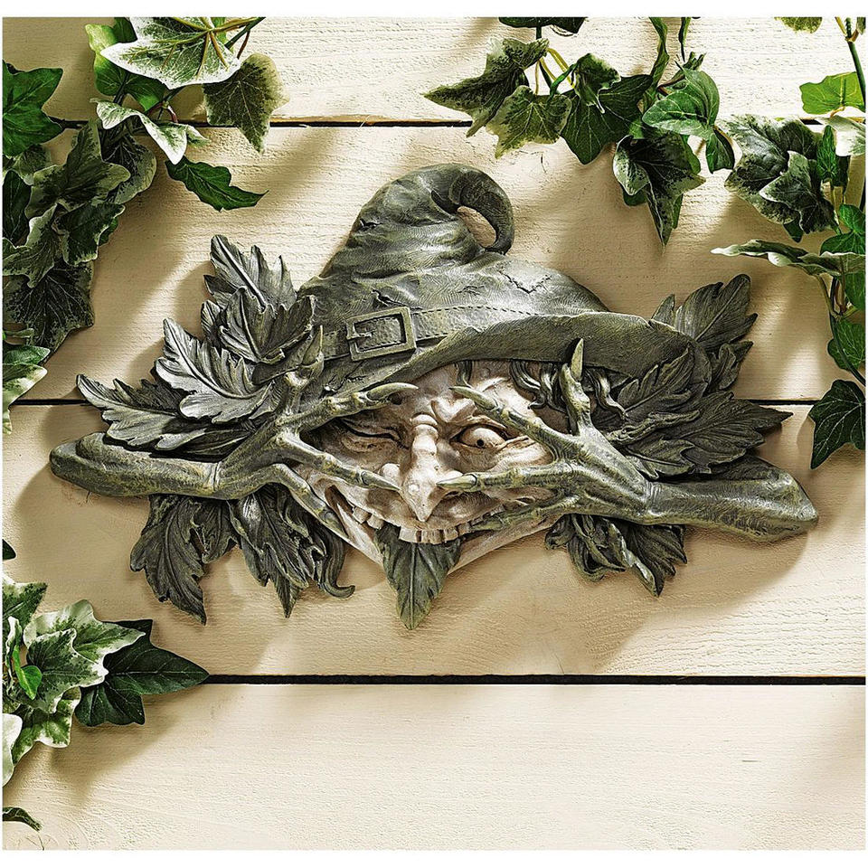 The Poison Ivy Forest Witch: Greenman Wall Sculpture