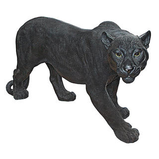 Shadowed Predator Black Panther Statue: Large